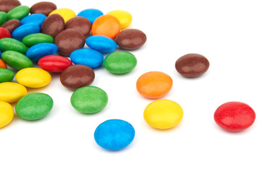 candies on white