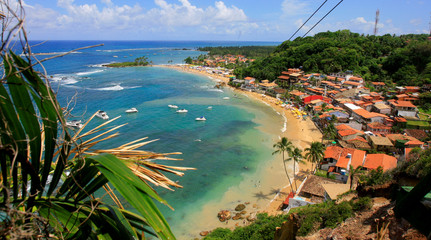 aerial view of Morro de Sao Paulo