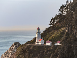Fototapeta na wymiar Clear Skies Lighthouse