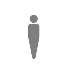 Man icon isolated on white background.