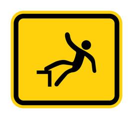 Beware Drop Symbol Sign Isolate On White Background,Vector Illustration
