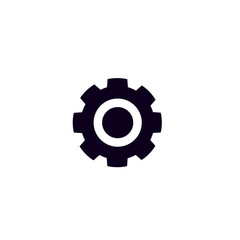 Gear or cog icon on white background.