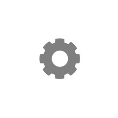 Gear or cog icon on white background.