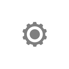 Gear or cog icon on white background.