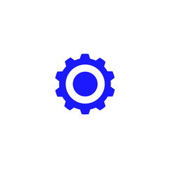 Gear or cog icon on white background.