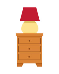 drawer with lamp forniture icons