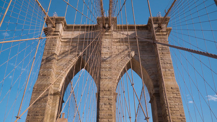 Wonderful Brooklyn Bridge - an important landmark of New York