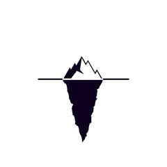 iceberg icon on white background.