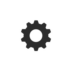Gear or cog icon on white background.