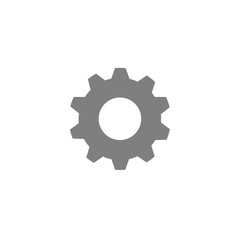 Fototapeta premium Gear or cog icon on white background.