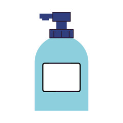 antibacterial soap bottle isolated icon
