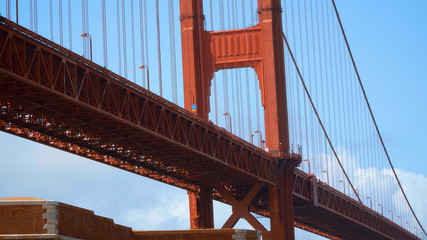 Fort Point San Francisco at Golden Gate Bridge
