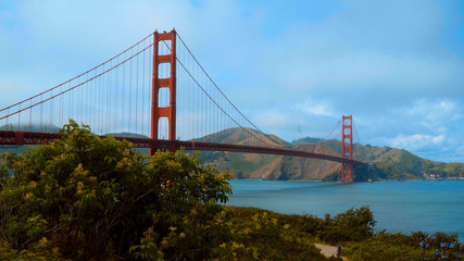 Golden Gate Bridge San Francisco - view from Battery East Park