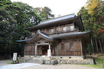 Shokokan ( The first floor is the reception office for Kaguraden. The second floor consists of a museum for important items. ) at Izumo Taisha Shrine Shimane Japan