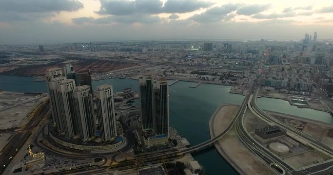 Crazy Wide Adu Dhabi 4k Drone Shot in the UAE
