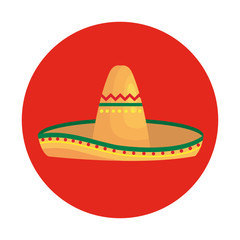 Mexican hat design, Mexico culture tourism landmark latin and party theme Vector illustration
