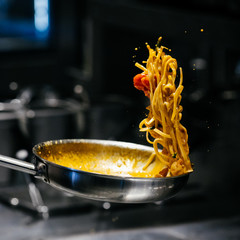 Italian pasta recipe - obrazy, fototapety, plakaty