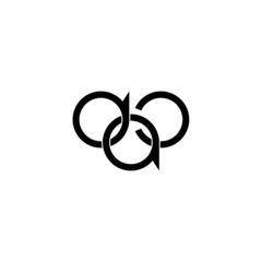 dac letter original monogram logo design