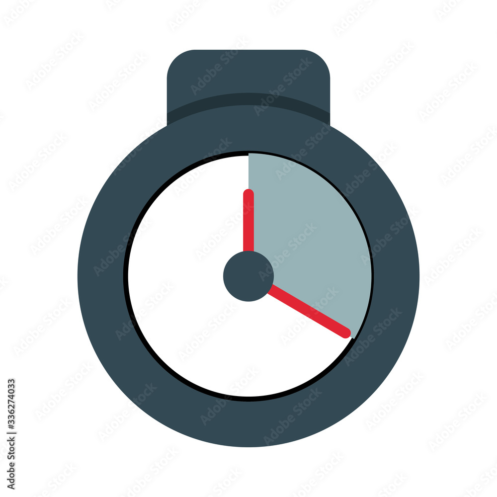 Poster chronometer timer counter isolated icon