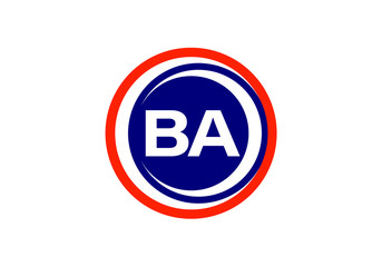 B A Initial Letter Logo design vector template, Graphic Alphabet Symbol for Corporate Business Identity