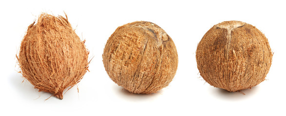 Coconut isolated on white background