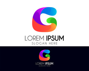 Letter G vector abstract logo design. With colorful icon template. Modern logo for your brand identity. Creative vector elements