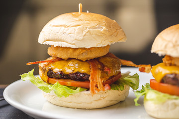 Burger Hamburger Bacon Onion