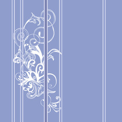 Traditional Japanese Indigo Background Template, The Flowers Texture 
