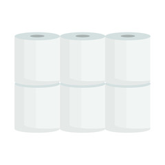 set toilet paper isolated icons vector illustration design