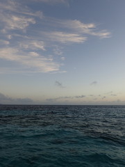 Fototapeta premium ボルネオの海の朝焼けの雲
