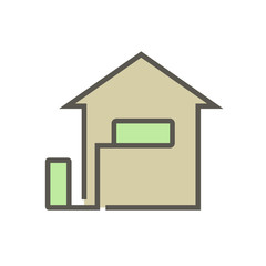 Air conditioner installation tools and parts vector icon design, editable stroke.