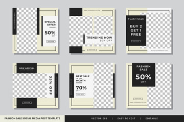 Instagram Fashion Social media post template