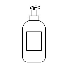 antibacterial soap bottle isolated icon vector illustration design