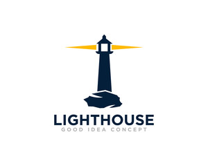 Lighthouse Logo Icon Design Vector