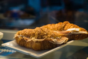 Croissant with brie cheese