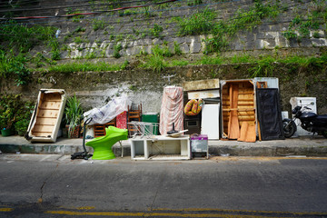 The rubbish dump of Rocinha favela, Rio de Janeiro, Brazil