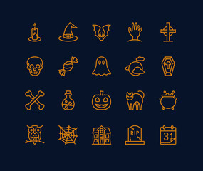 Halloween icon white