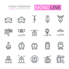 Public Transport Icons