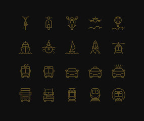 Transportation Icons set, part I