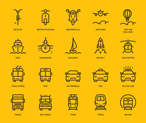 Transportation Icons set, part I