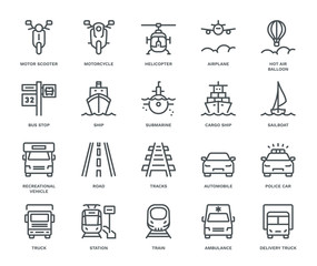 Transportation Icons set, part III