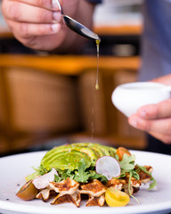chef fancy avocado toast