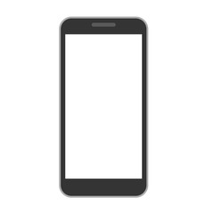 モノクロの携帯電話、スマートフォンのシルエット素材