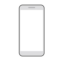 モノクロの携帯電話、スマートフォンのシルエット素材