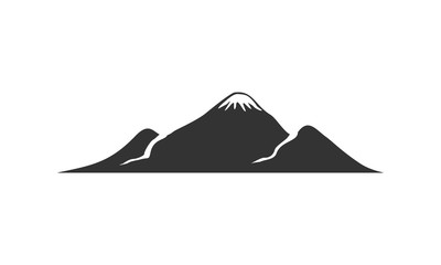Fototapeta na wymiar Mountain simple illustration vector logo