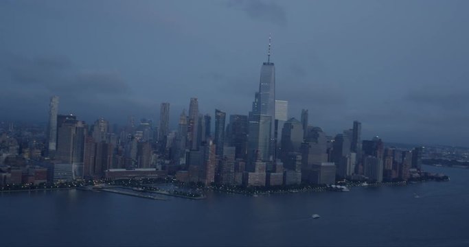 Blue Hour Manhattan Skyline 