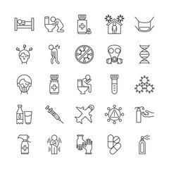 bundle of covid19 set icons