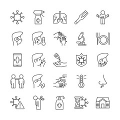 bundle of covid19 set icons