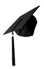 graduation cap isolated on white background