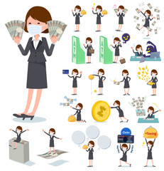 flat type mask business women_money